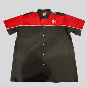 Speed Zone Race Gear Embroidered HD Tool Button Down Race Pit Style Shirt.